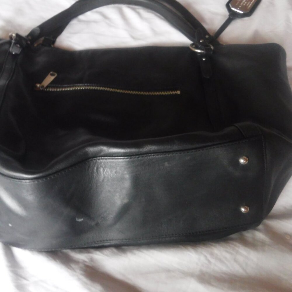 Womens Ralph Lauren Black Leather Womes Purse Lauren MCMIXII Shoulder tote - Picture 12 of 14